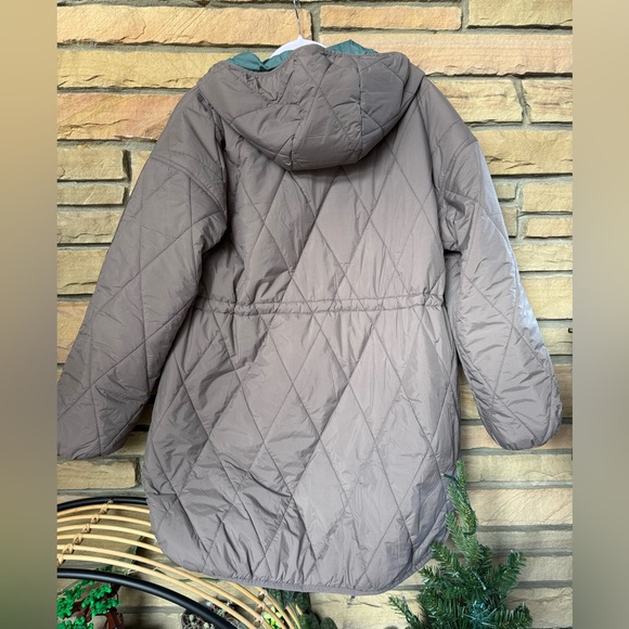 Toad and Co Nomader Womens Reversible Puffer Parka-Silverpine & Mushroom Jacket - Picture 4 of 12